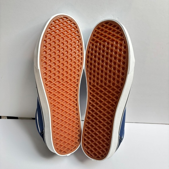 Vans Old Skool V Mens Shoes Size 12 Blue Hook Loop Suede Canvas New *Read - Picture 5 of 10